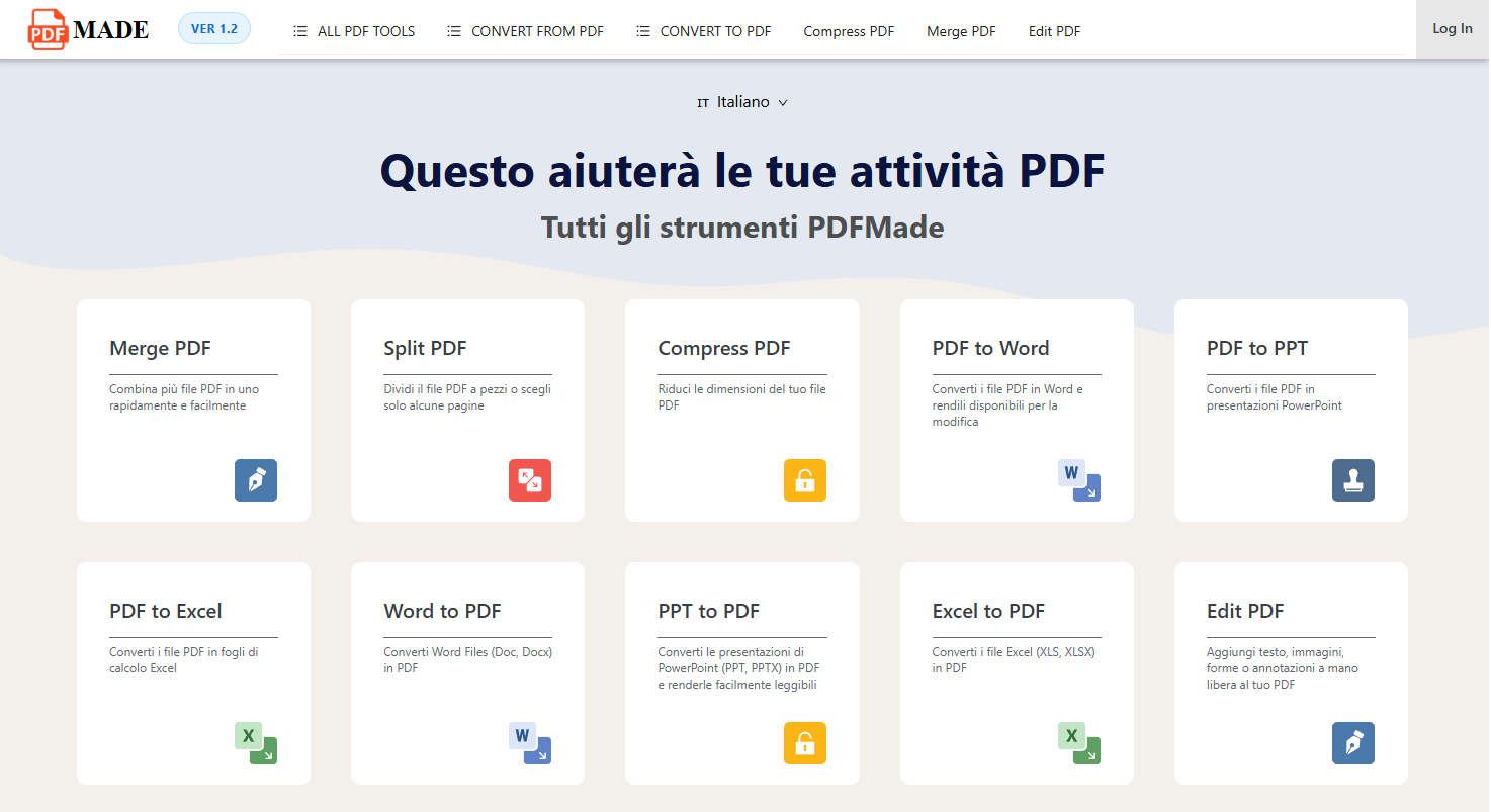 PDFMade Interface